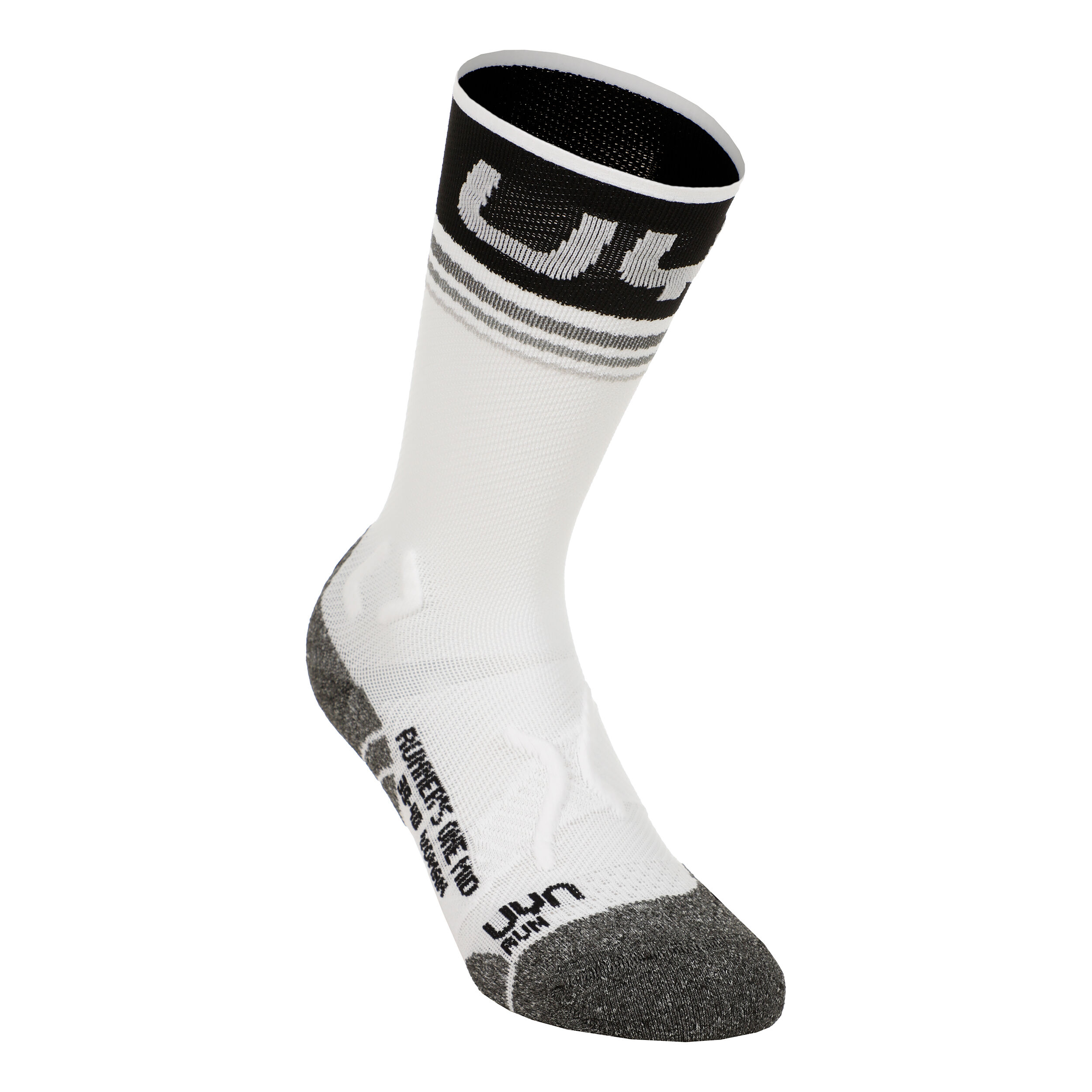 UYN Runner'S One Mid Chaussettes De Running Femmes - Blanc , Noir