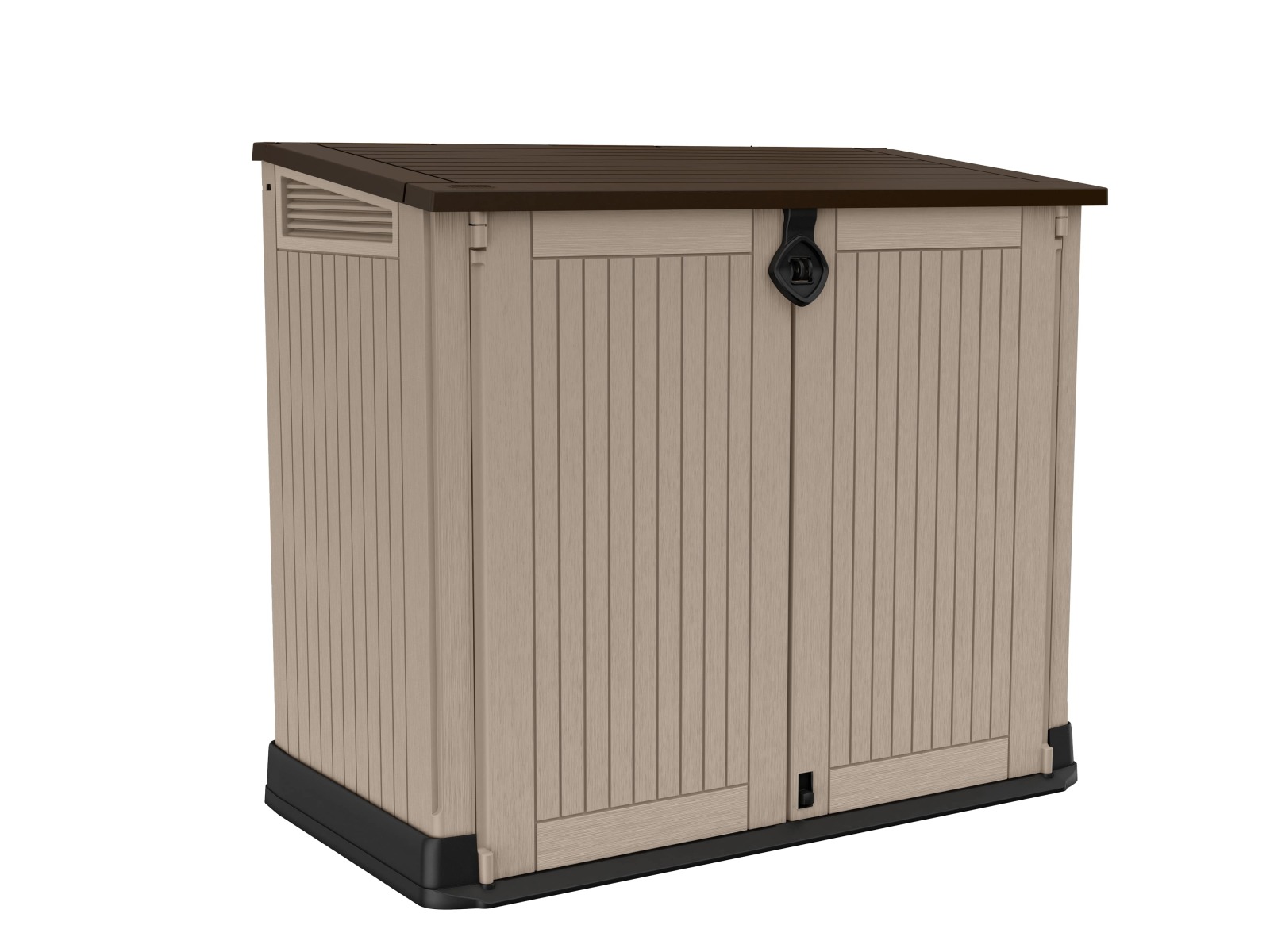 Universalbox für den Garten - braun-beige - 2x120 Liter