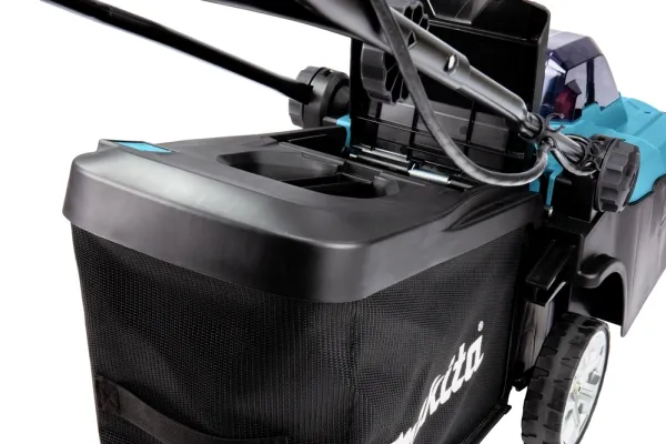 Makita DLM382PM2 - Græsslåmaskine - ledningfri - 18 V - 4 Ah - 2 batterier - 3700 opm - 38 cm - 16.9 kg