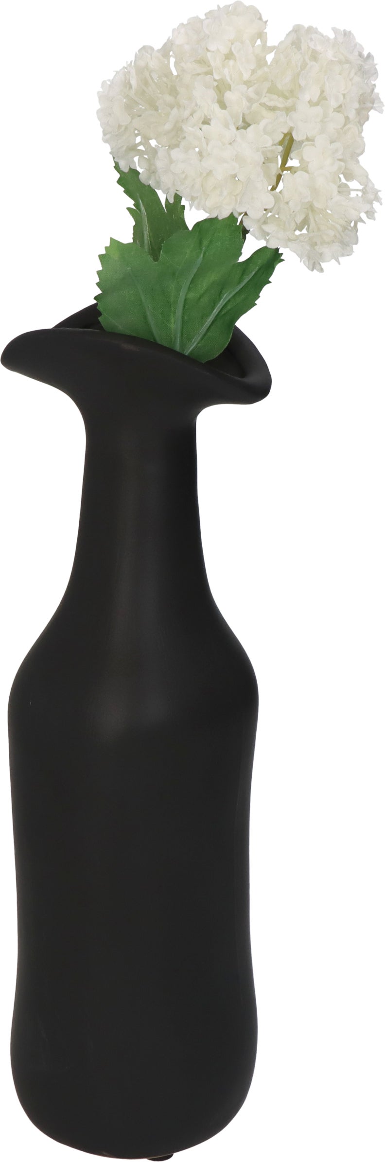 HD Collection vaas Wietze zwart D 8 H 27 cm