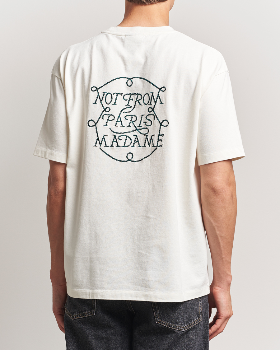 Drôle de Monsieur Slogan Tresses T-Shirt Off White