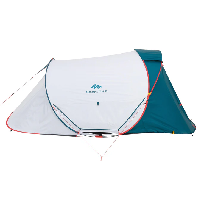Decathlon Quechua - Barraca de Camping Impermeável Quechua 2 Second XL Fresh & Black para 3 Pessoas