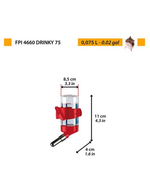 Ferplast Drinkflesje Drinky Fpi 4661 - Waterfontein