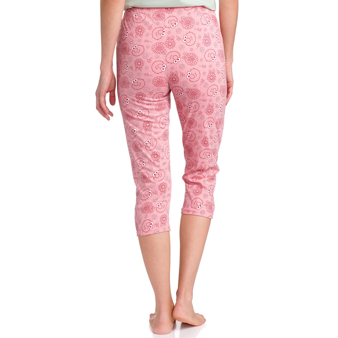 Gina Benotti Sesamstraße Shorty mit Krümelmonster-Print hellgrün / rosa