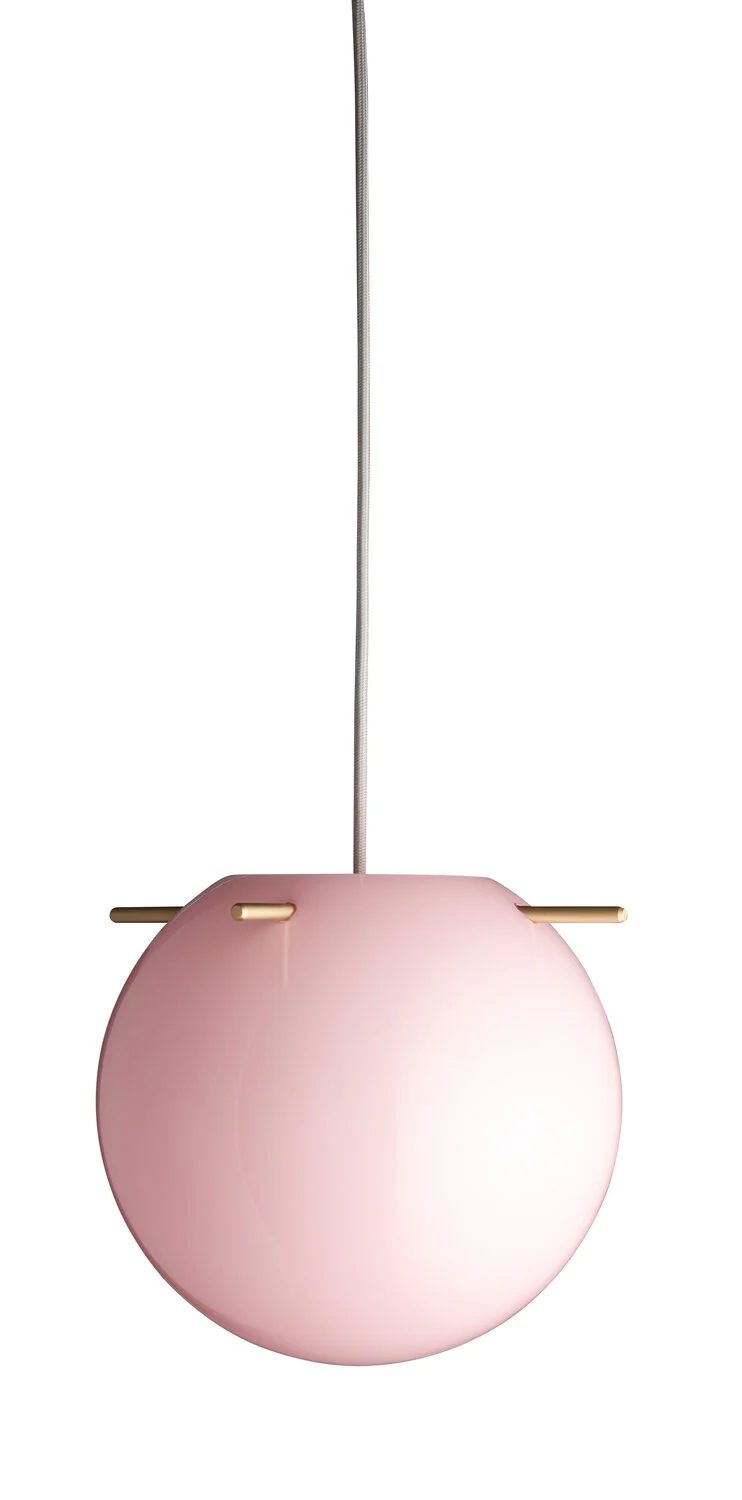 Frandsen  Koi Pendel, Opal Rose/Brass Sticks - Ø32