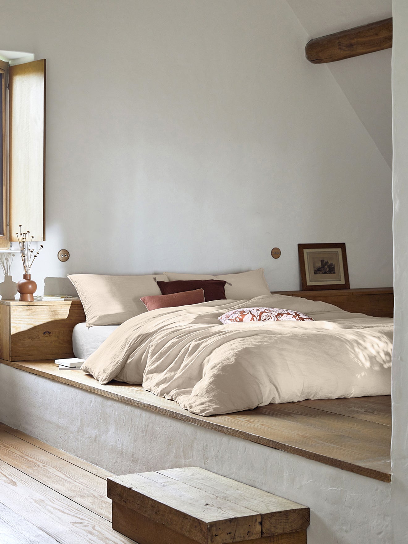 Housse de couette lin lavé 