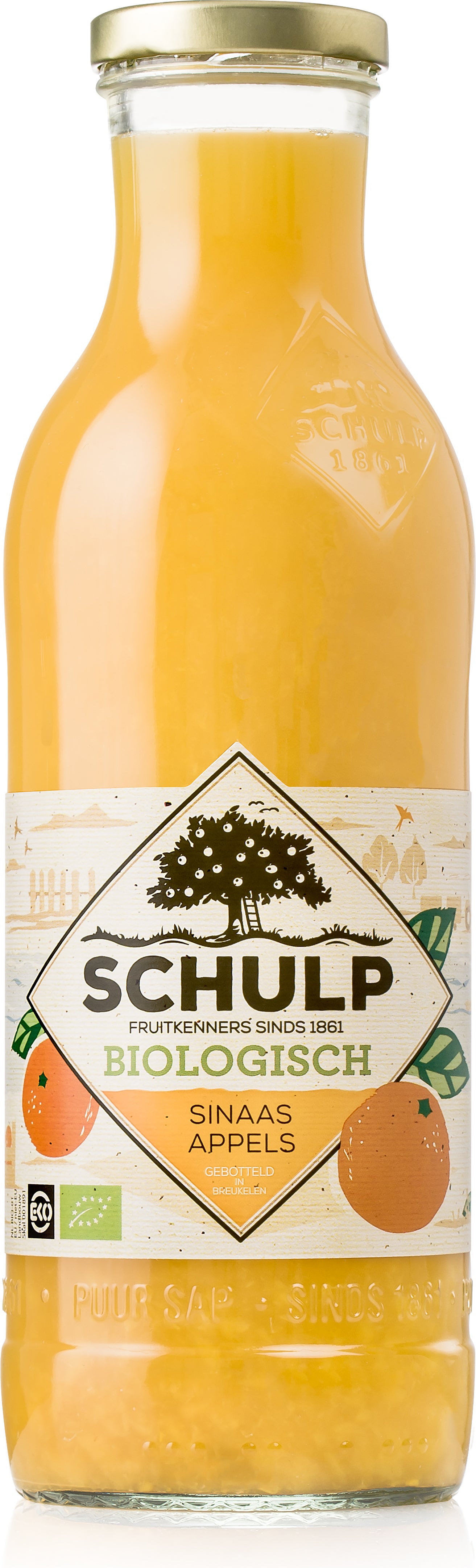 Schulp bio sinaasappelsap 750 ml