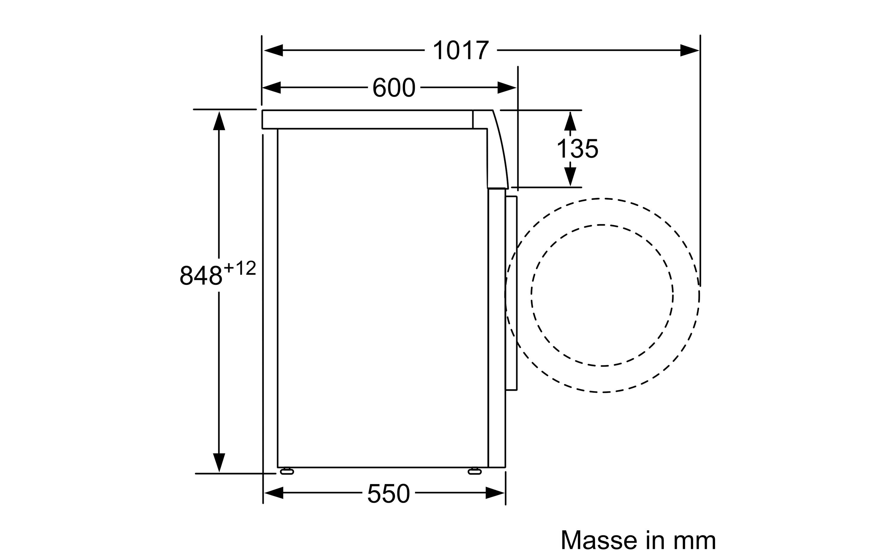 Waschmaschine WAN281A2CH Links<br>Frontloader mit 7 kg Ladekapazität
