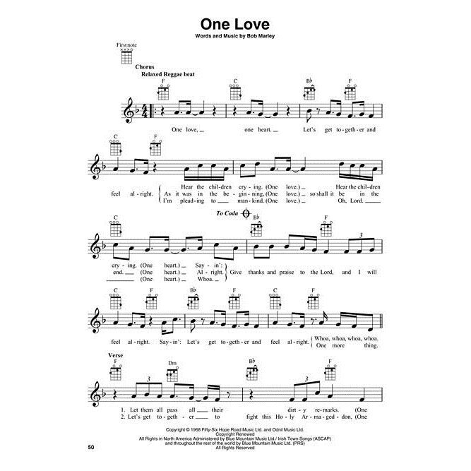 Hal Leonard - Bob Marley - voor ukelele
