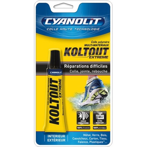 Colle multi-matériaux - Kolfort - Super résistante - Tube - 20 mL