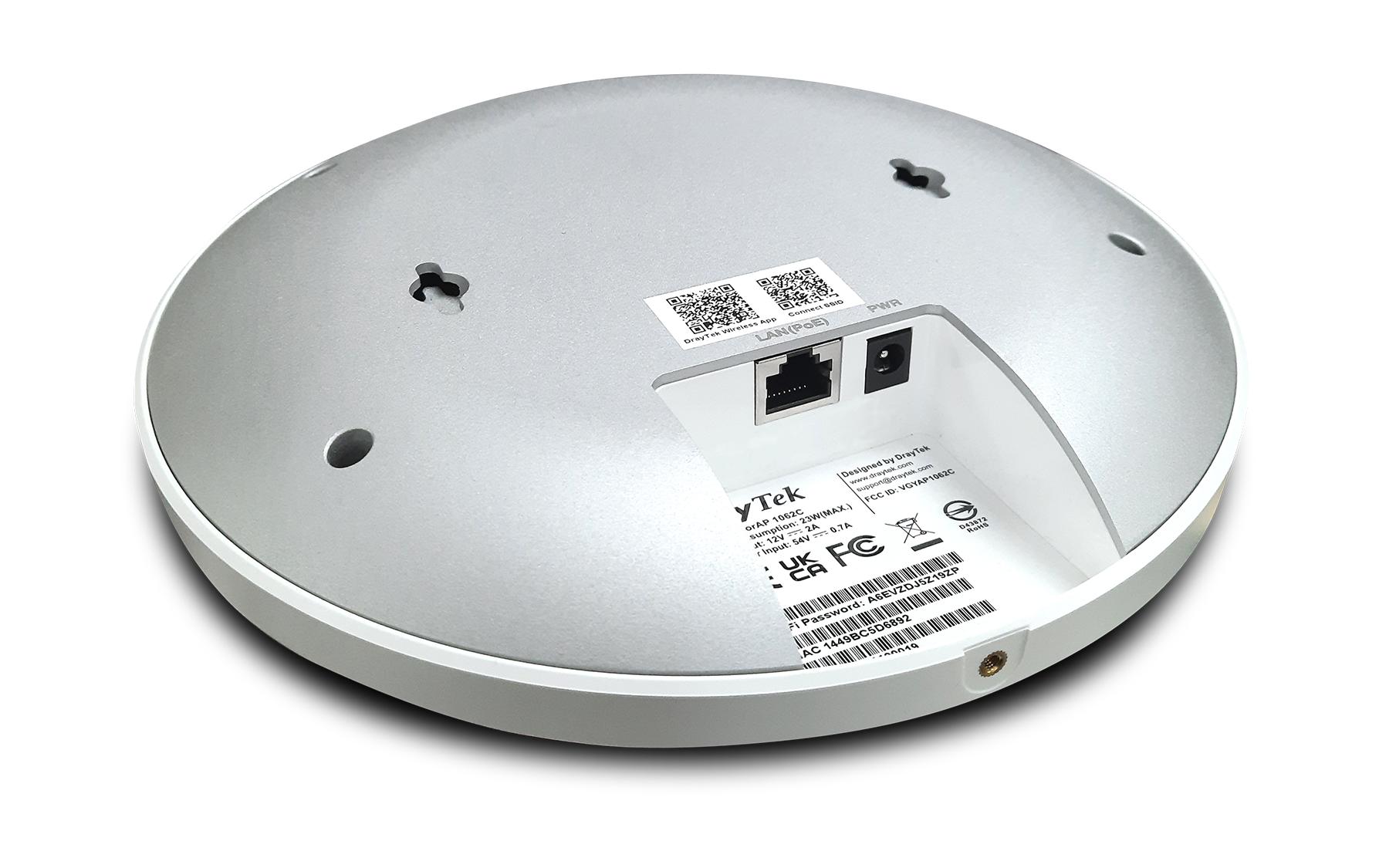 Mesh Access Point VigorAP 1062C<br>WiFi 6 Dual-Band Access Point für die Wand- und Deckenmontage