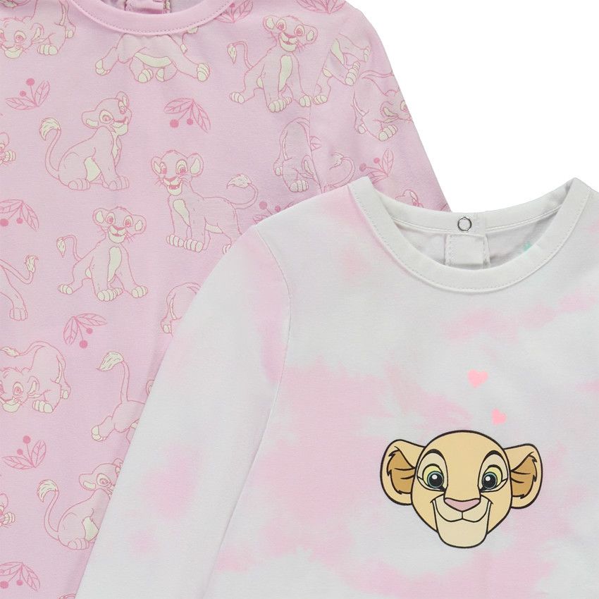 Lot de 2 dors-bien fantaisie Nala le Roi Lion pour bébé fille - Lilas