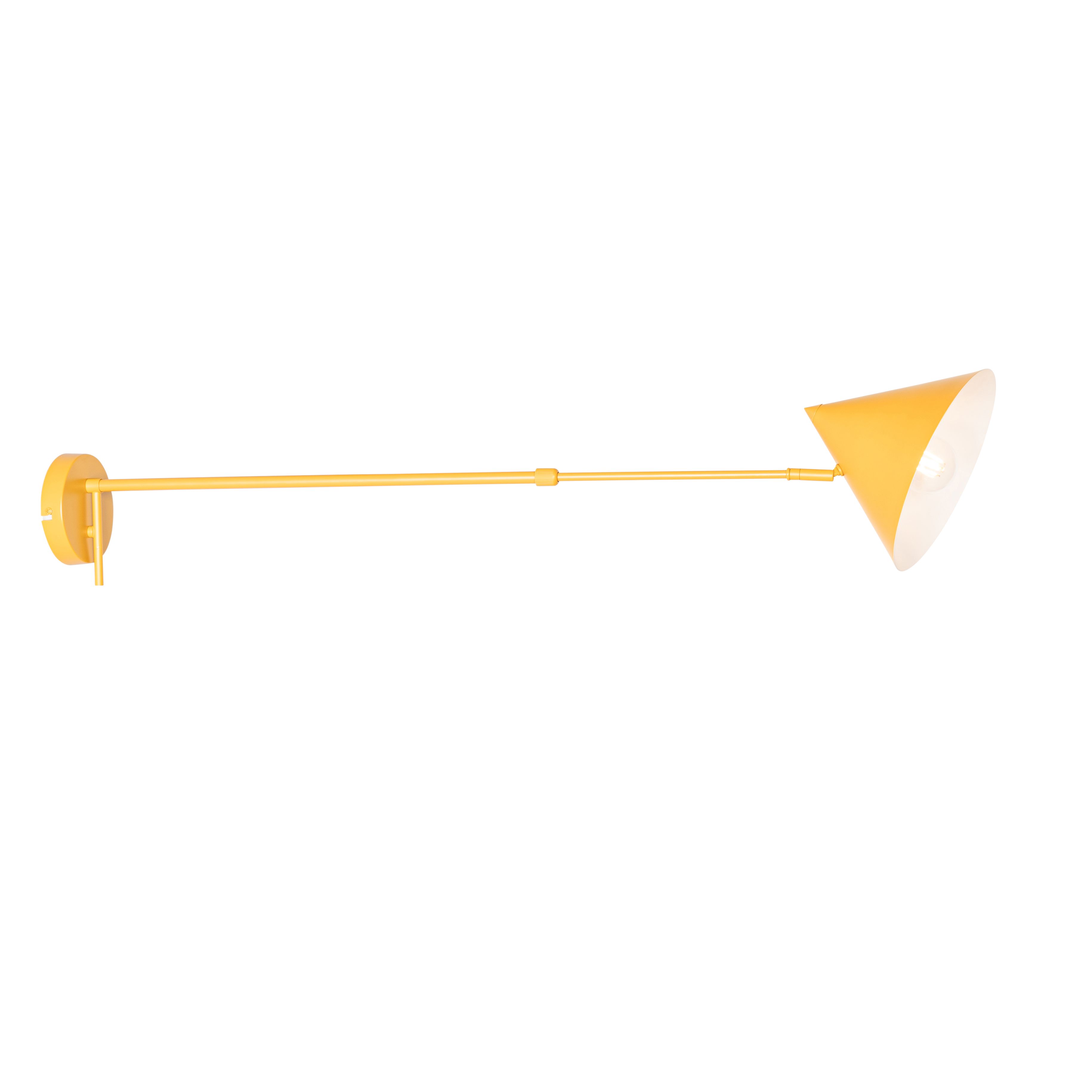 Design wandlamp geel verstelbaar - Triangolo
