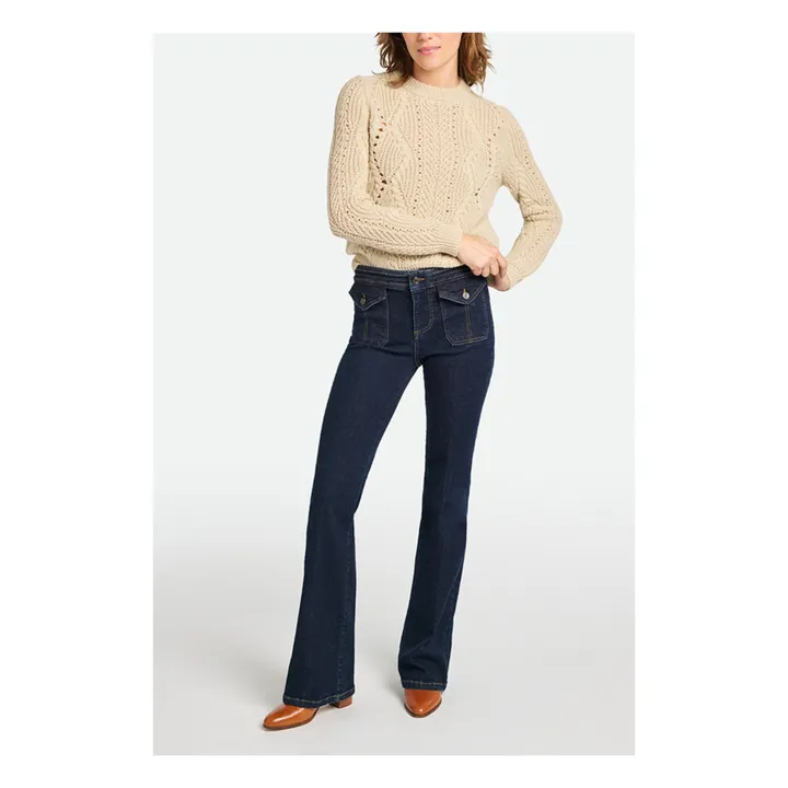 Vanessa Bruno Jean Flare Nano | Bleu indigo