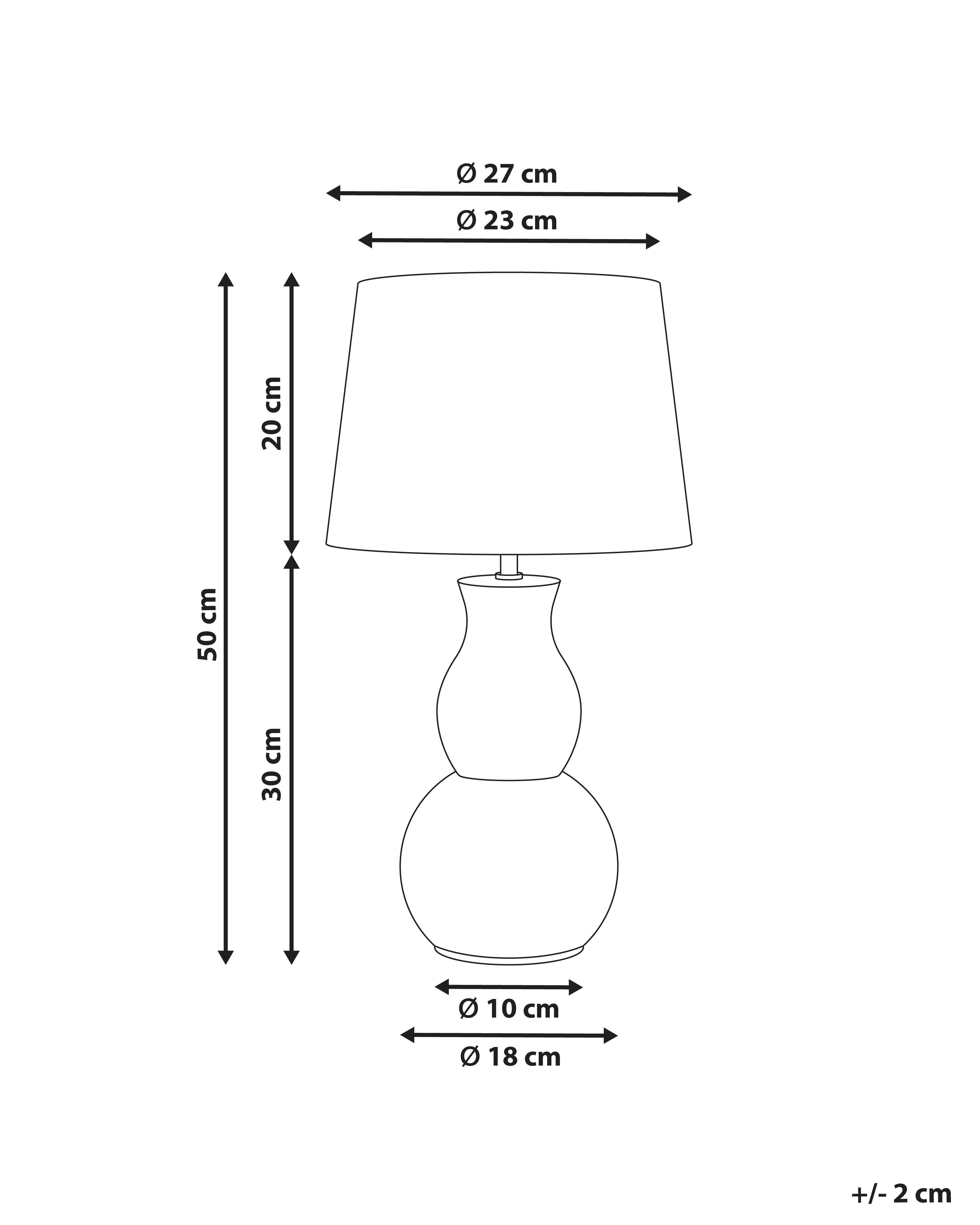 Tafellamp CHARGES Keramiek Lichtbeige