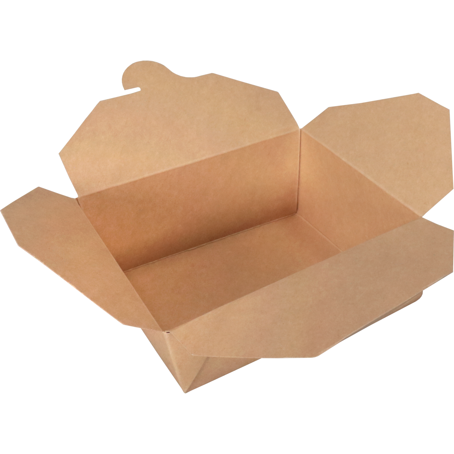 Depa Bak, Karton + PP, maaltijdbox, 171x140x65mm, bruin