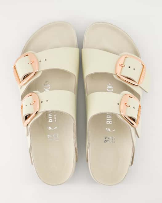 Birkenstock Arizona Big Buckle Pantoletten in Beige