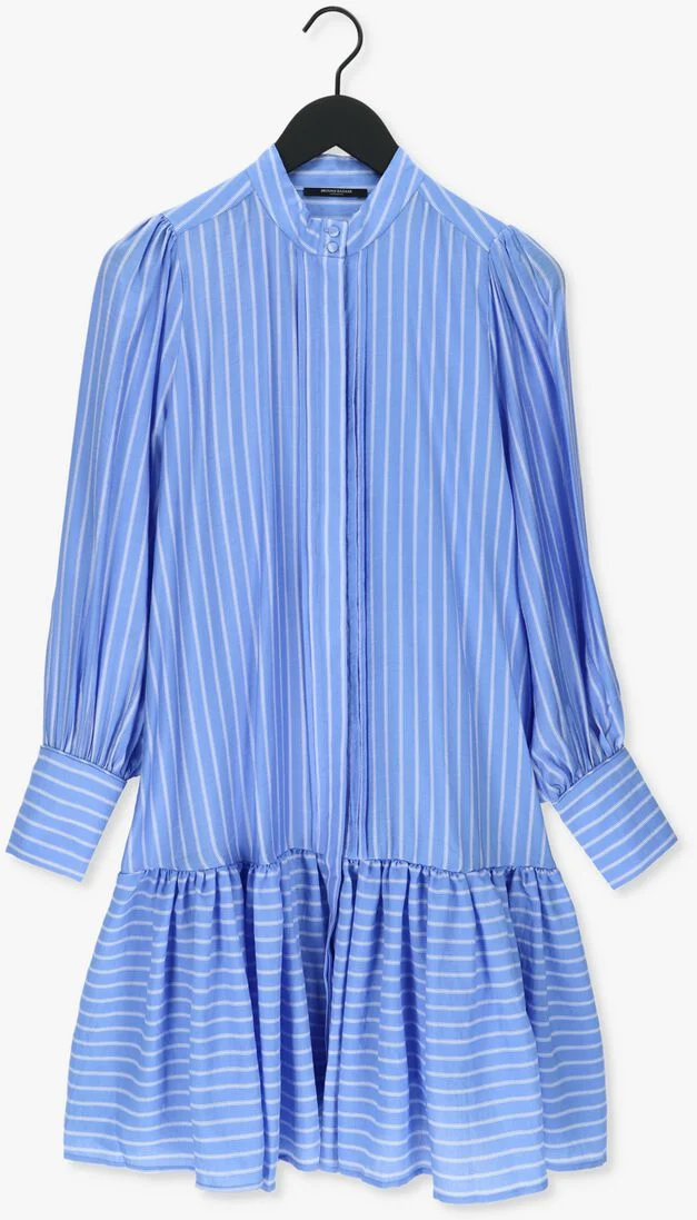 BRUUNS BAZAAR blauwe bruuns bazaar mini jurk amara deliah dress