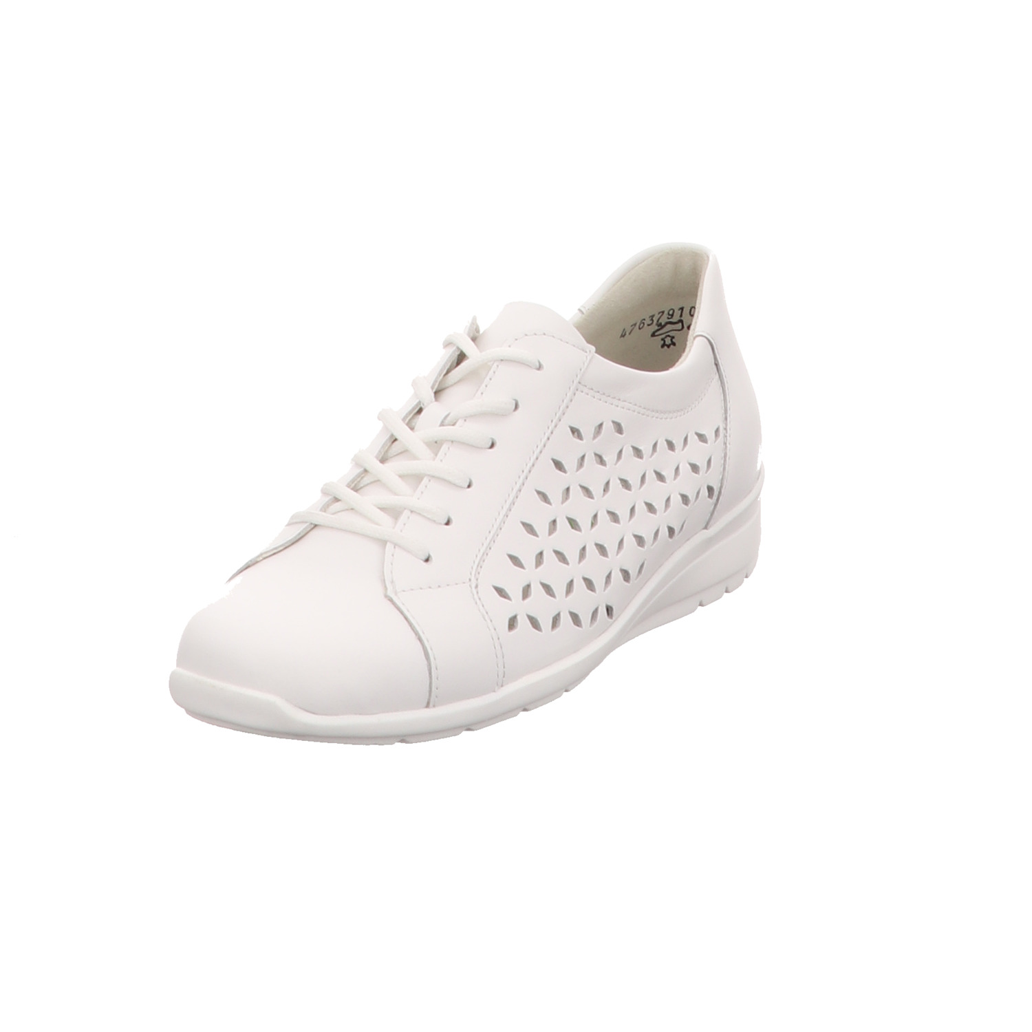 Waldläufer Schnürhalbschuh weiss/weiss kombi