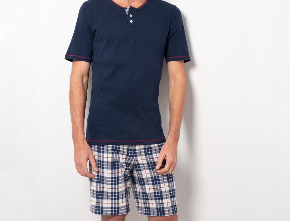 Pyjama short homme-Doubles jeux