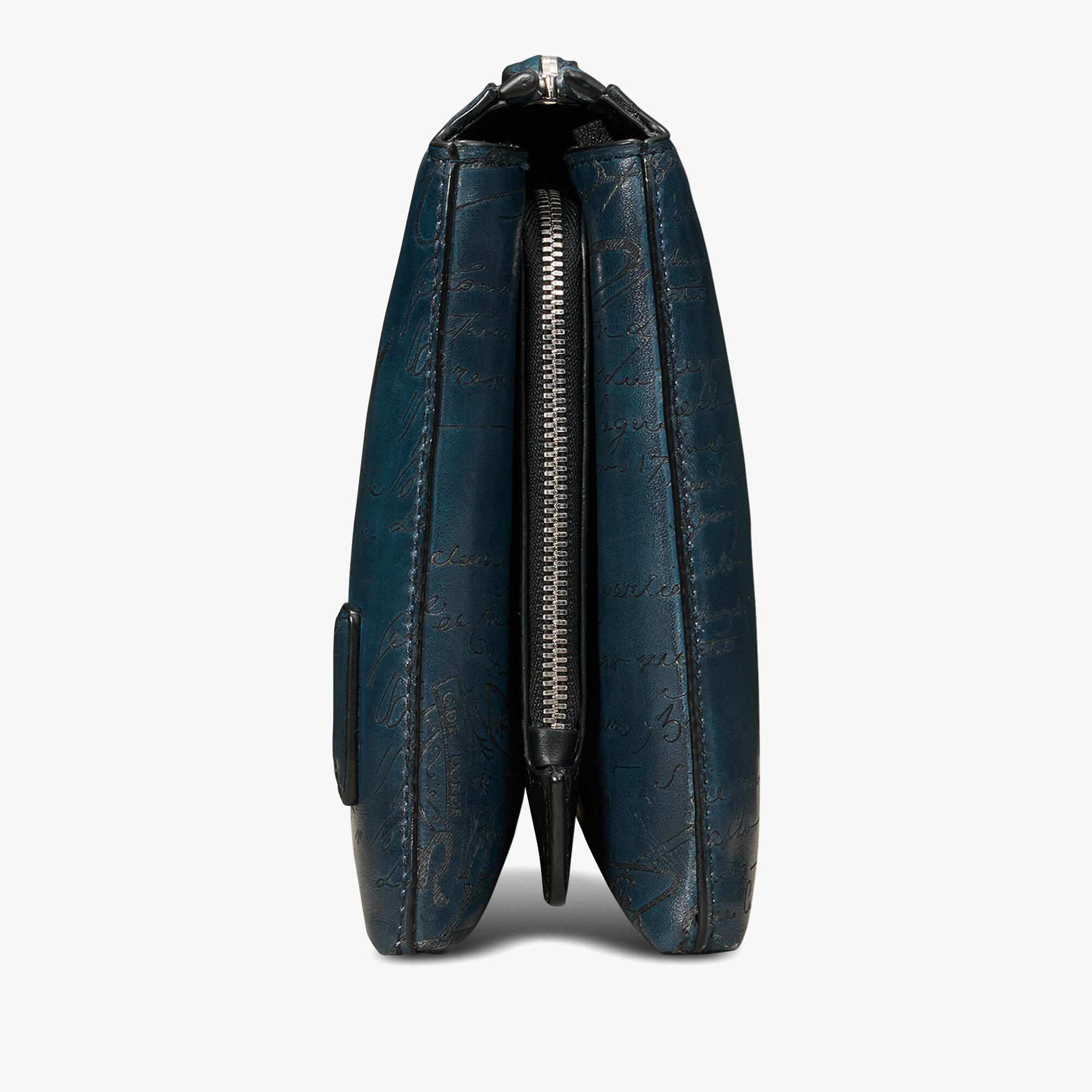 Pochette Zippee Tersio En Cuir Scritto