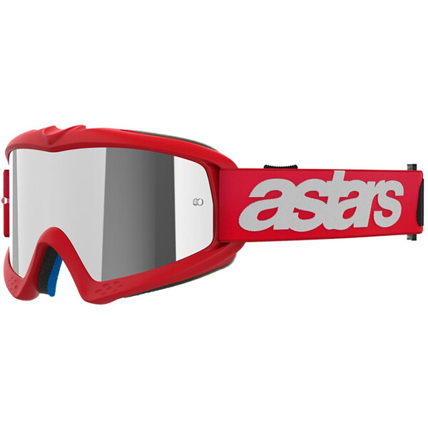 Alpinestars - Masque enfant Vision Youth Blaze Mirror Rouge / Blanc / Noir / Argent