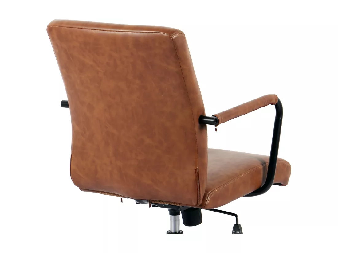 Chaise de bureau H91-99cm x L64cm x P70cm - marron - Oli