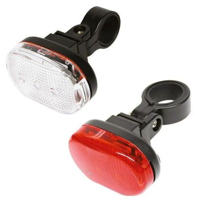 Dresco ensemble d'éclairage Batteries classiques à leds rouge/noir/blanc