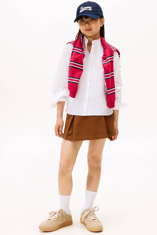 Tommy Hilfiger - Ruffle Collar Blouse LS - Wit - Blouse