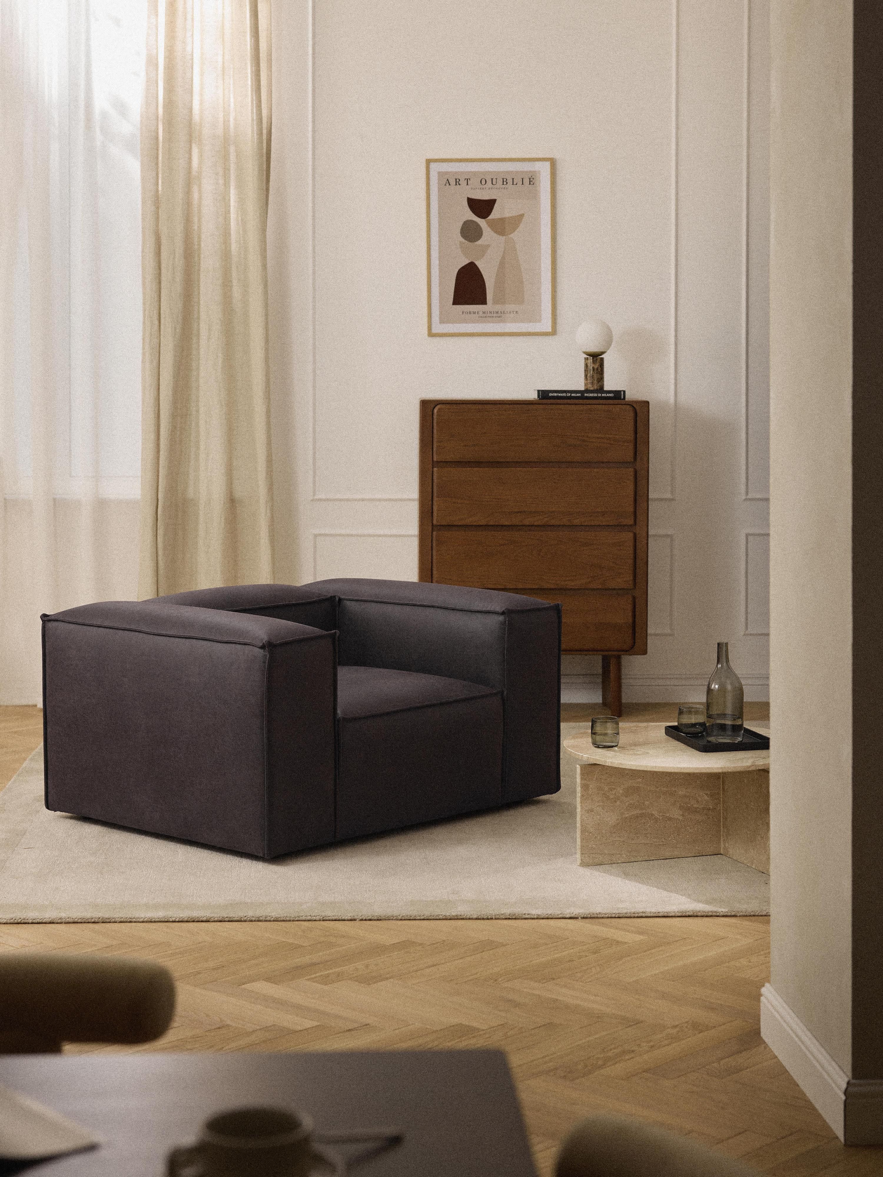 Fauteuil Lennon van gerecycled leer