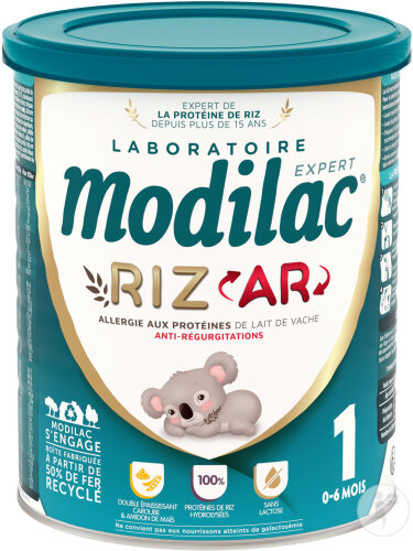 Modilac Expert Riz AR 1 Allergie Aux Protéines De Lait De Vache Anti-Régurgitations 0-6 Mois 800g