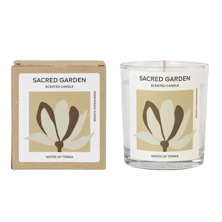 Broste Copenhagen - Sacred Garden, Ø 7,4 x H 8,3 cm, weiss