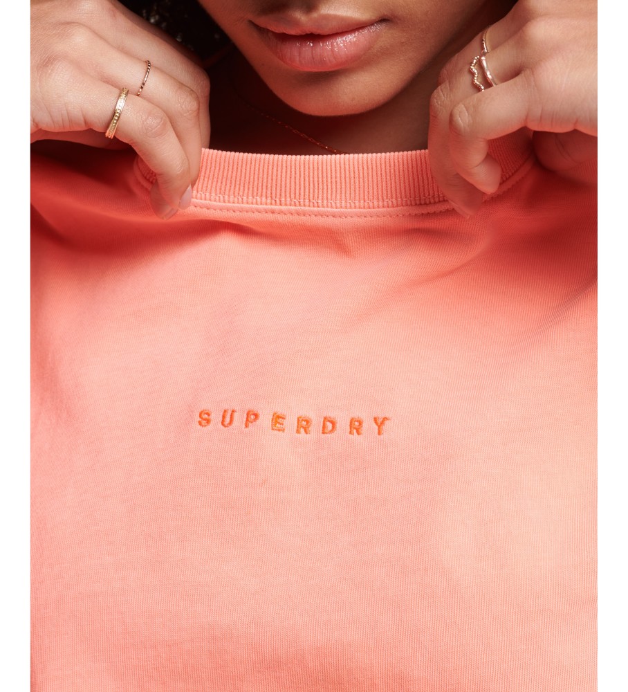 Camiseta Superdry Code Surplus Micro Coral Oversized Square Fit