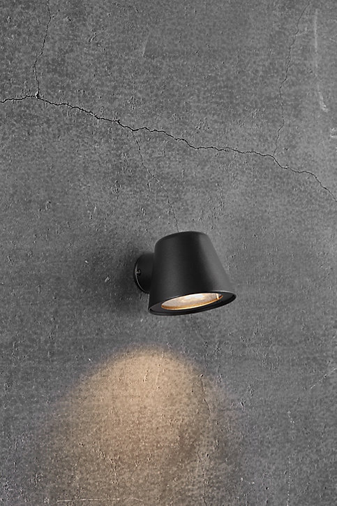 Applique murale extérieur Aleria GU10 IP44 35W H.10.7 x P.11.5 cm Nordlux noir