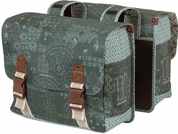 Basil Bohème Dubbele Fietstas - Blauw - 35 Liter