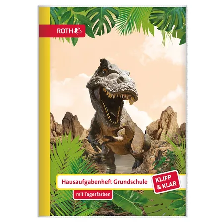Roth Klipp&Klar Grundschul-Hausaufgabenheft-Tyrannosaurus