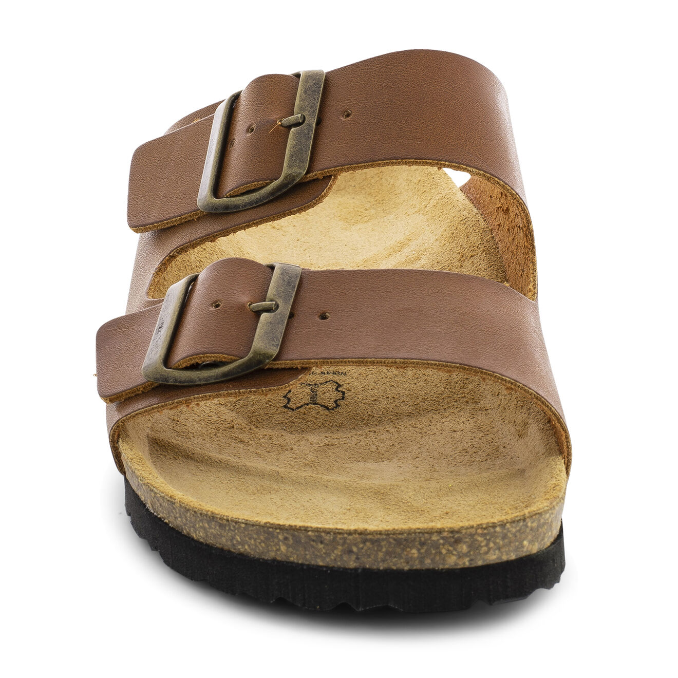 Sunbay Mules en Cuir Trèfle camel