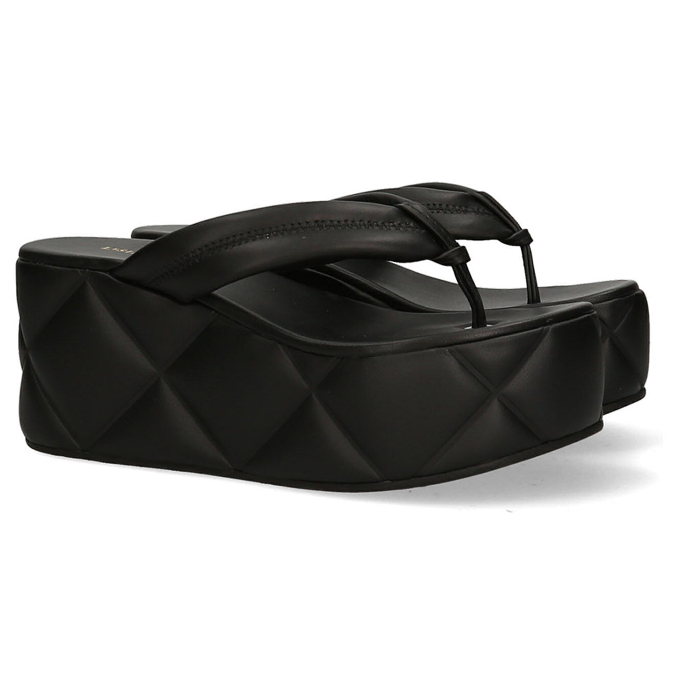 Le Silla Tongs Aiko noirs - Talon 8 cm