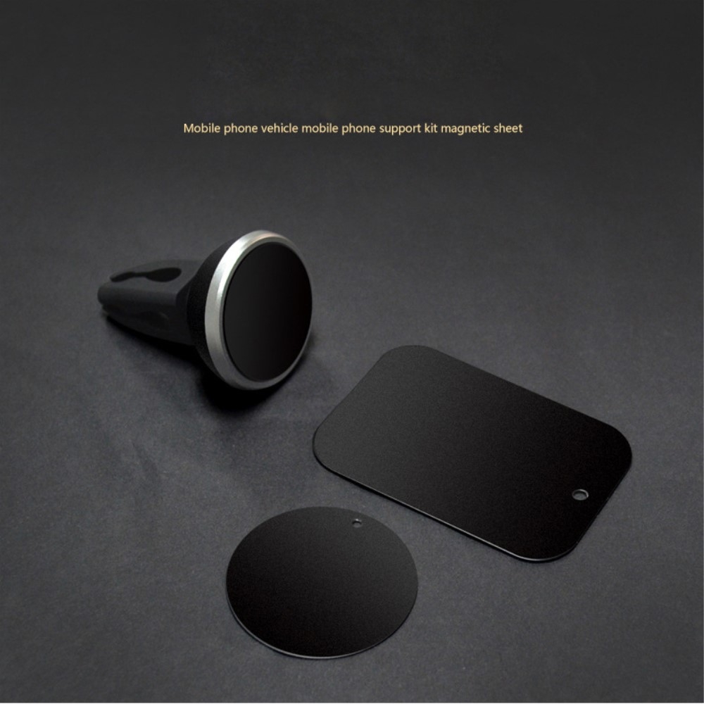 (40mm) Runder Metall Magnet Sticker für Handys (für Magnethalterungen) - Silber