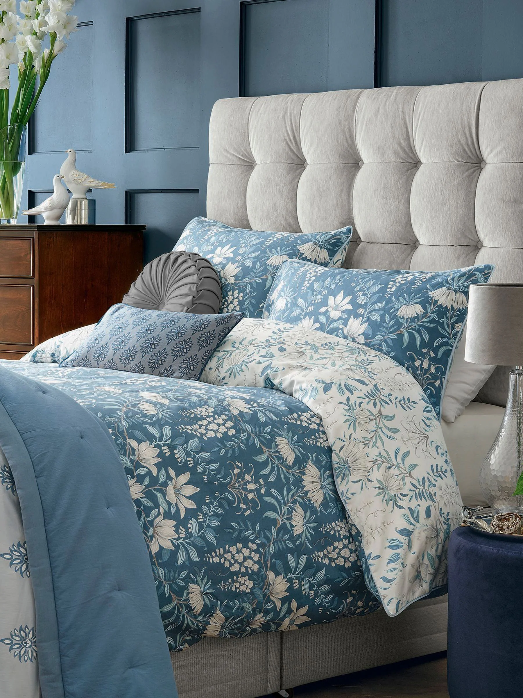 Laura Ashley set van 2 Parterre 100% katoenen kussenslopen