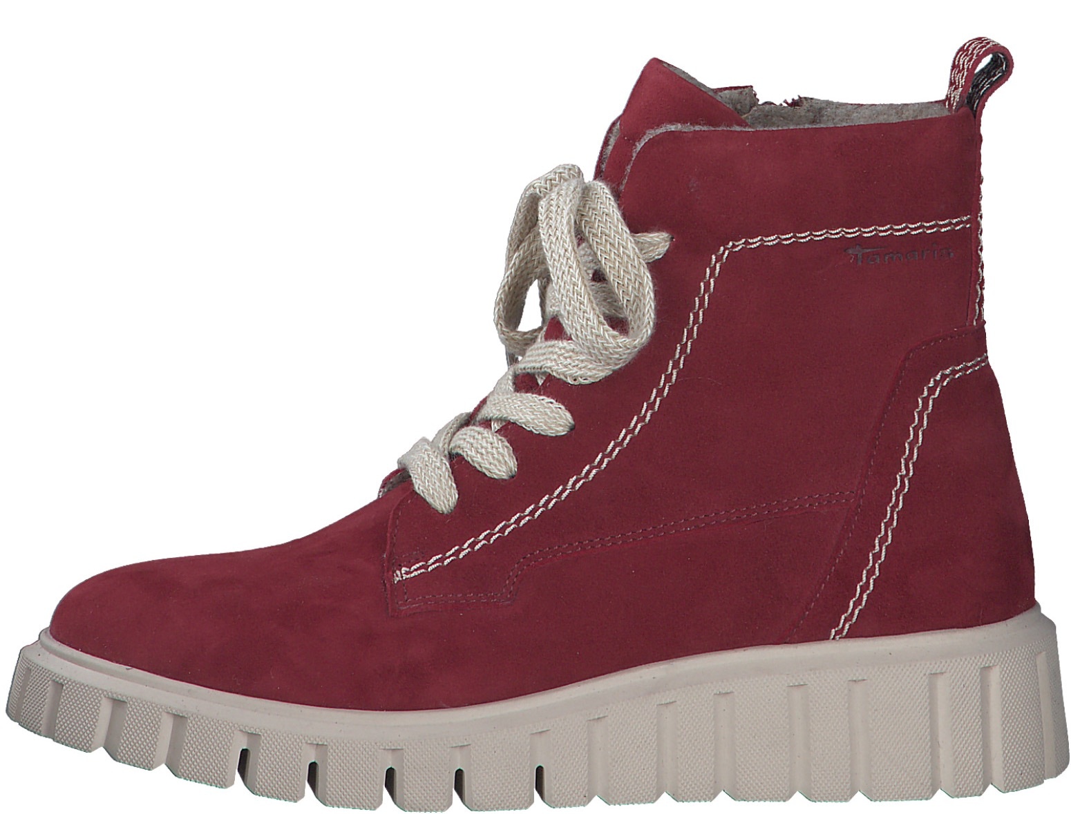 Tamaris Schnürboots  , Keilabsatz, Schnürstiefelette mit zusätzlichem Innenreissverschluss