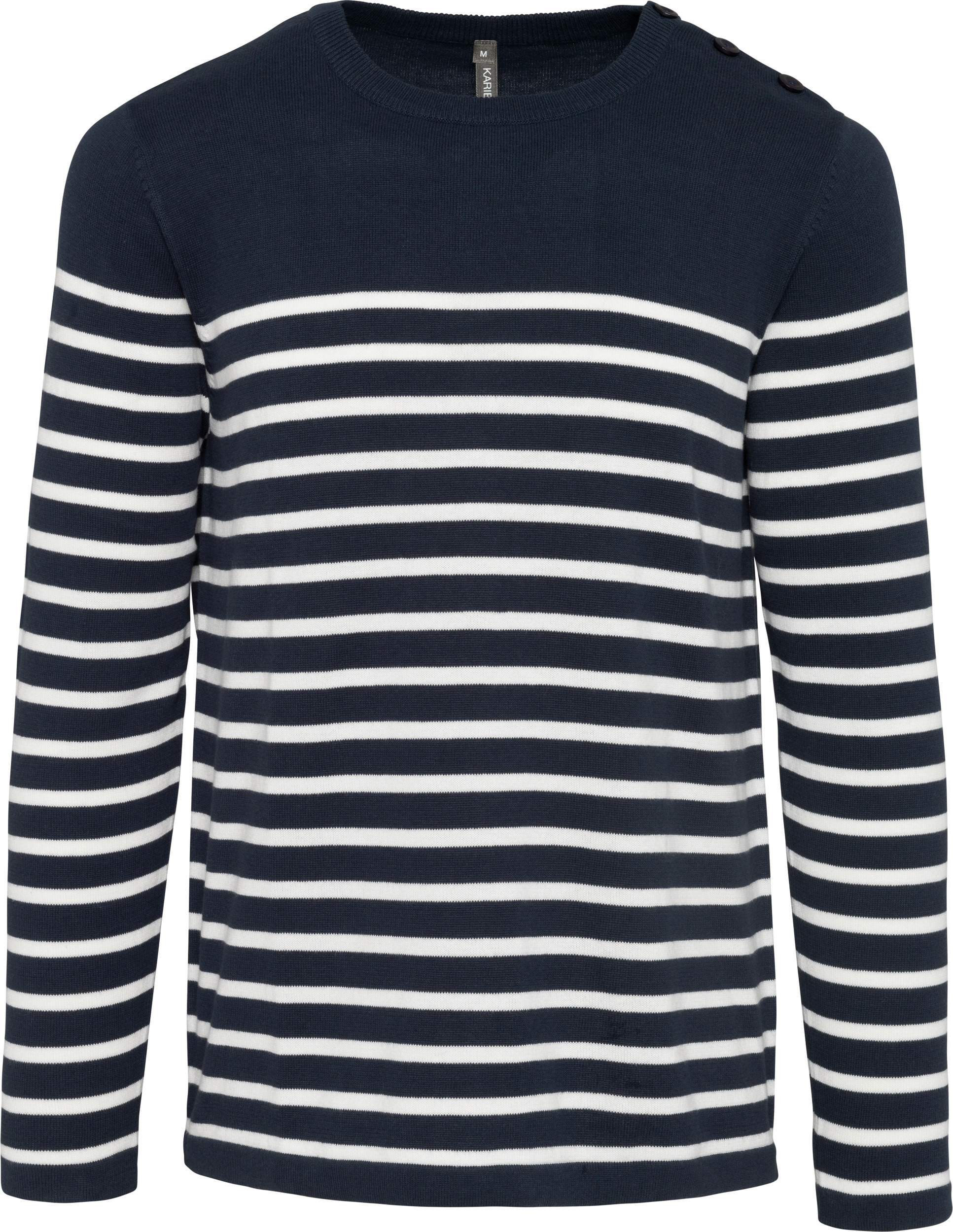 Kariban K989 - Pull Marin Élégant en Coton pour Hommes