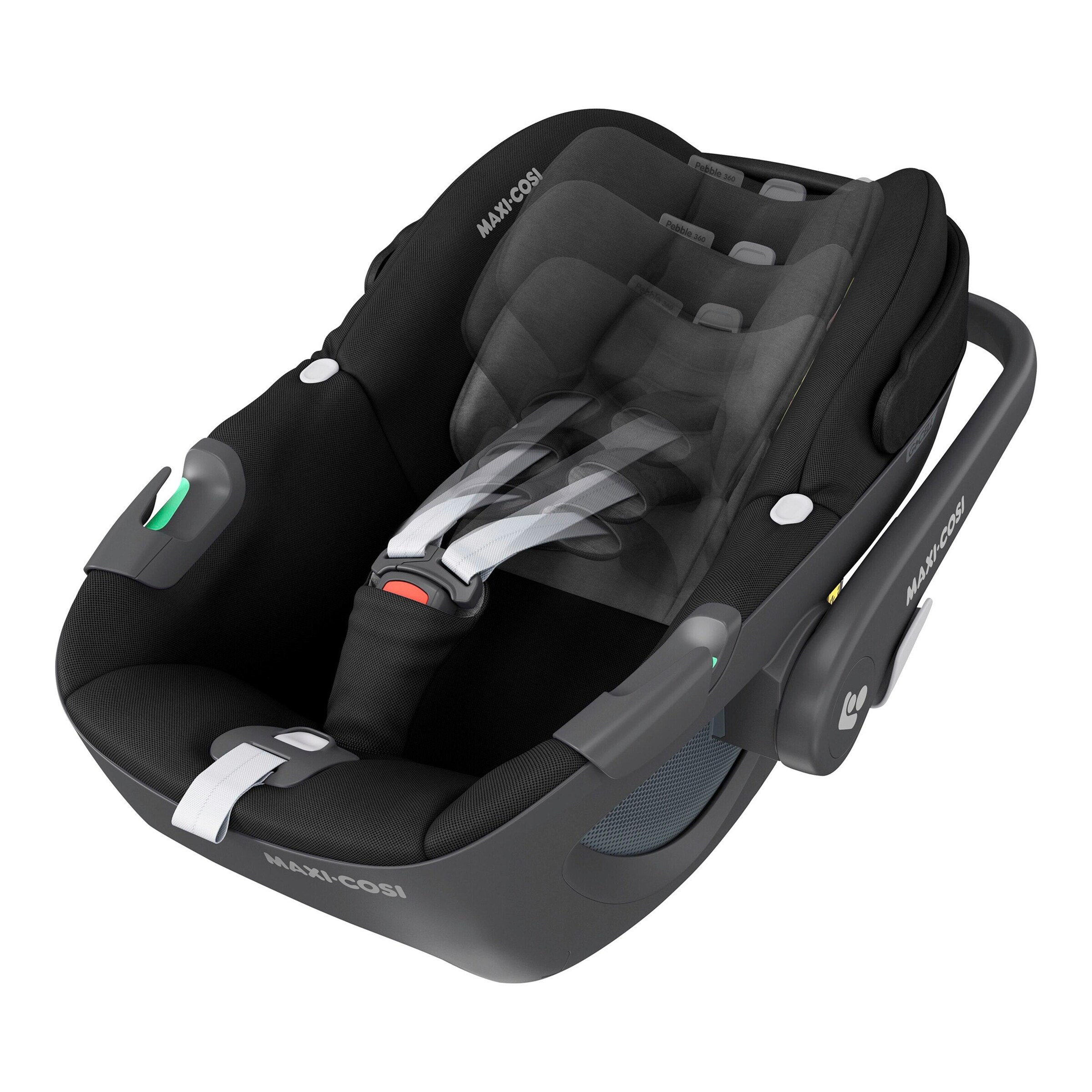 Maxi-Cosi Babyschale Pebble 360 i-Size essential black