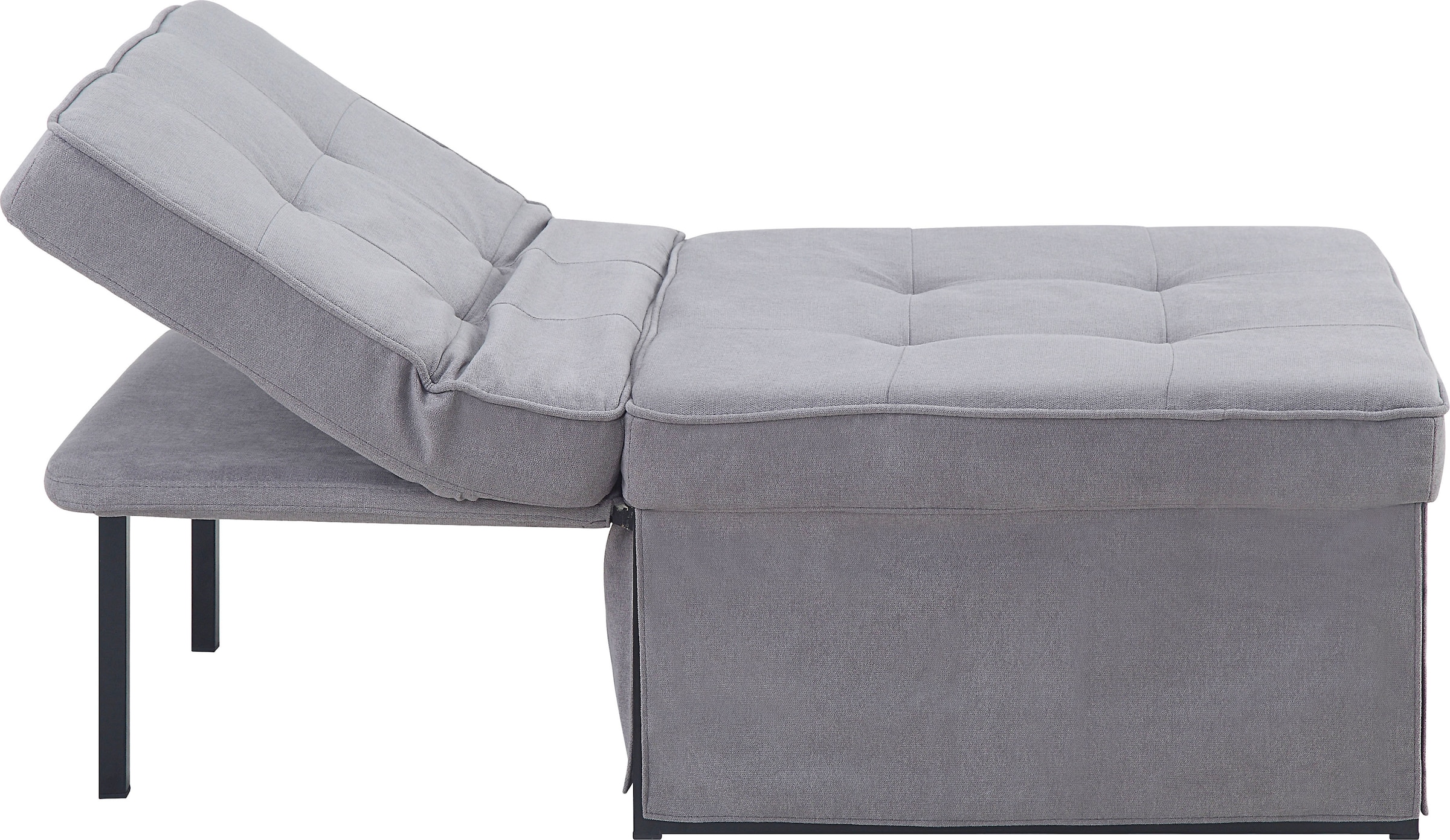 ATLANTIC home collection Schlafsofa »Finn« wandelbar zum Loungesessel, Relaxliege und Gästebett, inkl. Kissen