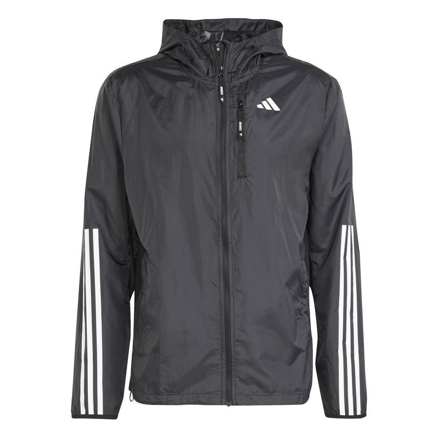 adidas Veste Running Own The Run 3-Stripes - Noir/Blanc