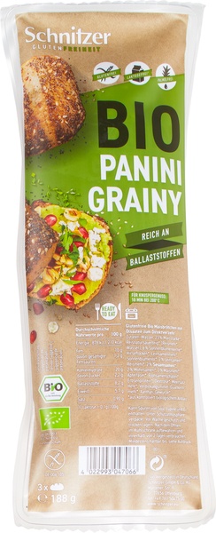 Schnitzer Panini Grainy Glutenvrij (188 gr)
