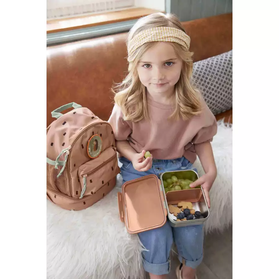 Lässig Edelstahl Lunchset braun