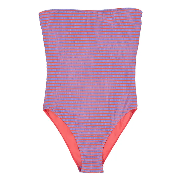 Caro luna Maillot 1 Pièce Olaya  Seersucker | Lavande