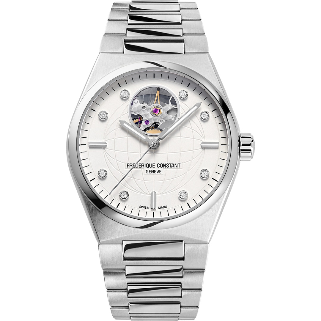 Frederique Constant Highlife Ladies Automatic Heart Beat Silbrig