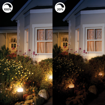 Philips Hue outdoor tuinpaal Fuzo zwart